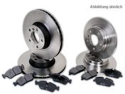 Komplett sett bremser foran bak  Ø-284mm/Ø-258mm